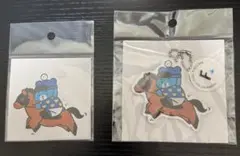 競馬　えふたん　ファイターズ　アクリルキーホルダー　ステッカー　２点セット