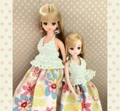 27センチドール・22センチドール　お揃い服セット　ハンドメイド品　no.178