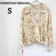 CHRISTIAN SIRIANO 【S】ペイズリー柄ブラウス シャツ トップス