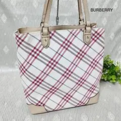 BURBERRY バーバリーブルーレーベル チェック ハンドバッグ トートバッグ