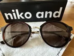 niko and ×JINSサングラス ダークブラウン 50mm