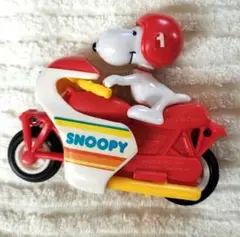 スヌーピー　バイクのビンテージトイ