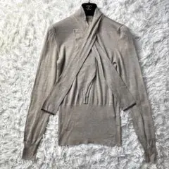 エルメス HERMES ゴルチエ期 カシミヤシルク 変形 ボウタイ セーター
