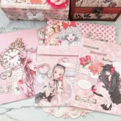 コラージュ　平袋　4種類