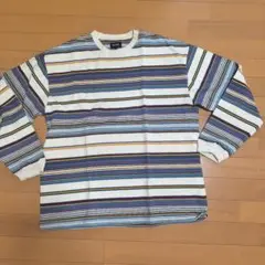 ビームスBEAMS ストライプ 長袖カットソー L