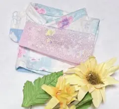 【 SALE】handmade＊ぬい服 浴衣&帯♪うさぎ&桜柄♪10cm相当