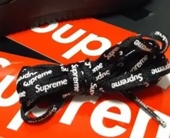 エアフォースSupremeコラボ ブラック シューレース