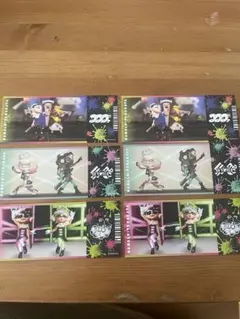 スプラトゥーン　フェス風チケットカード　6枚