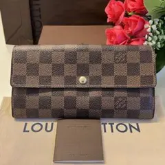 未使用に近い‼️ ルイヴィトン ダミエ ポルトフォイユ サラ 財布 長財布
