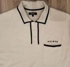 (美品)MALBON ポロシャツ Lサイズ ホワイト