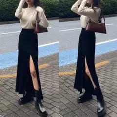 TRIFLE トライフル サイドスリット ロングスカート Sサイズ