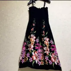 ハイビスカスコレクション ハワイ ワンピース ブラック