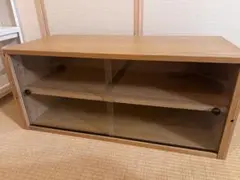 無印良品 ユニットシェルフ ガラス引戸