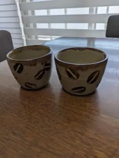 工房十鶴　ペアフリーカップ やちむん十鶴 フリーカップ （工房十鶴】マグカップセット（白地