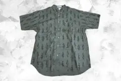 古着　コロンビア　Columbia 半袖シャツ　コットン100% 魚柄　XL