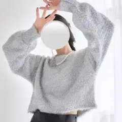 HARE ラメフェザーニット
