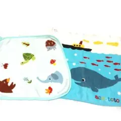 accototo 海の生き物 動物 ハンカチセット アコットト ループつき