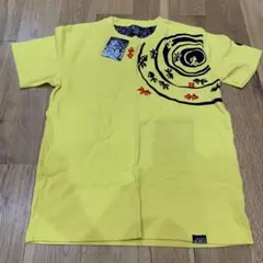 イエロー Mサイズ Tシャツ 渦巻き模様　波達