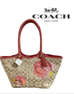 レア 美品COACH コーチ フラワー コサージュ フローラルバッグ 日本限定