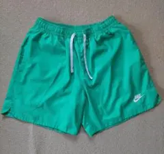 NIKE ウーブン ショートパンツ グリーン Lサイズ ナイロン ハーフ 水陸