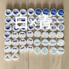 白×青ペットボトルキャップ50個