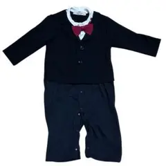 黒 タキシード 赤い蝶ネクタイ付き