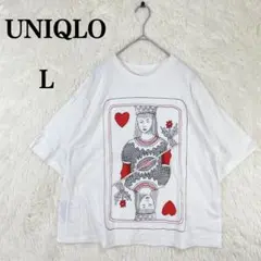 【ユニクロ】オランピアルタン コラボ ハート女王イラスト Tシャツ L