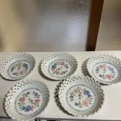 ケイトマリアンヌ　花柄 陶磁器皿 5枚セット