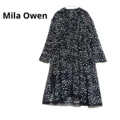 【値下げ可能】Mila Owen 深スリットウエストリボン花柄ガウン