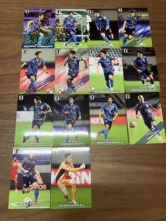 サッカー日本代表カード　14枚セット
