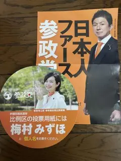 日本人ファースト 参政党 梅村みずほ　うちわ