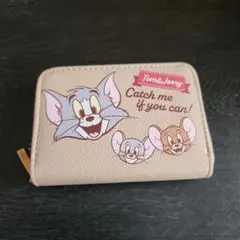 トムとジェリー コインケース ベージュ