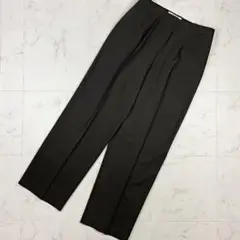 美品 マリナリナルディ スラックスパンツ ダークブラウン サイズXL*HB198