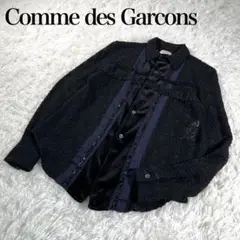 【極美品】Comme des Garcons 花柄レースシャツ スパンコール