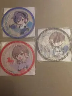 【新品未使用】にじさんじ×くら寿司　ラバーコースターセット