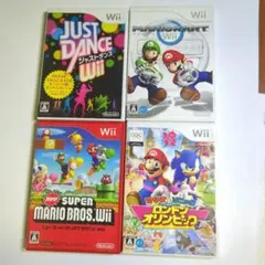 wiiソフト4枚セット　マリオ系他