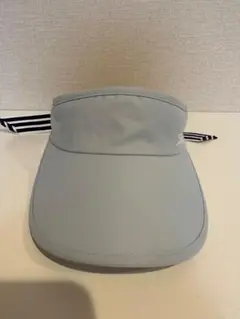 Titleist ライトグレー バイザー ストライプリボン付き