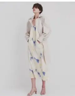 【styling/】サテンロングワンピース
