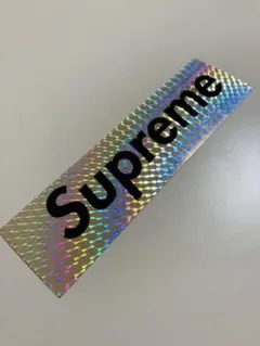 SUPREME ステッカー ホログラム シルバー