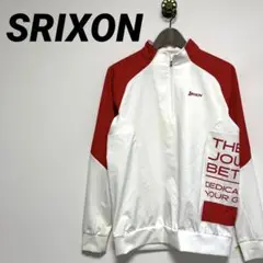 SRIXON★DESCENTE★ゴルフ★ウェア★L★白★赤★アウター★