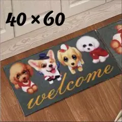 マット 玄関 バス キッチン トイレ 多様性 犬 かわいい おしゃれ コーギー