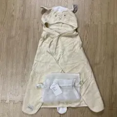 アプレレクール　アニマルバスポンチョ　ひつじタオル