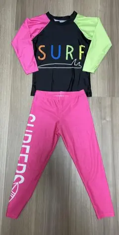 SURFデザイン ラッシュガード 上下セット