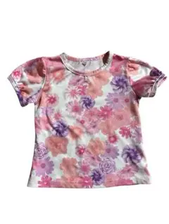 西松屋　ちびRady 風　花柄　Tシャツ　ベビー　女の子　90cm
