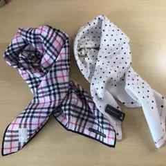 バーバリー スカーフ ハンカチ◇