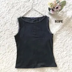 ロペ 黒 ノースリーブ トップス M タンクトップ ROPE