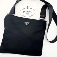【美品】プラダ サコッシュ ショルダーバッグ 三角ロゴ ナイロン 斜め掛け