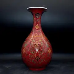 五彩麒麟玉壺春瓶 工芸品 陶磁器 装飾品 花瓶 花器 美品 美術品 置物 陶芸 2025年最新】玉壺春の人気アイテム - メルカリ