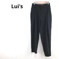 ◇ルイス【M】パンツ　スラックス　タック　ポリエステル　ウエストゴム　ストレッチ