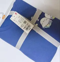 【新品未使用】すみっこクジラ　パジャマ 室内着　長袖　110 青　ユニクロ